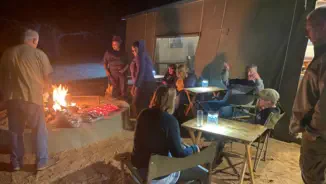 The Boma at Sunset Game Lodge near Orpen